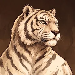 A white tiger.